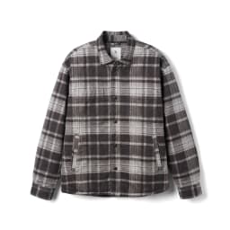 SIMWOOD High Standard 2025 Winter New Washed Vintage Plaid Jackets Men Oversize Anti-static Fabric Puffer Coats