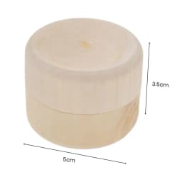 Ring Storage Case Jewelry Box Mini Round Solid Wood Ring Case for Female Jewelry Organizer