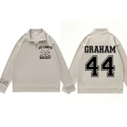 Briar Hockey Sweatshirt Off-Campus Pullover Quarter Zip Hockey Romance Sweatshirts Briar U Campus Hockey Clothes Male Clothing
