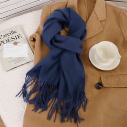 70Color Solid Winter Women Scarf Warm Thicken Cashmere Shawl Outdoor Tassels Pashmina Lady Wrap Windproof Scarves Fashion Luxury