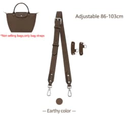 Leather Replacement Crossbody Bag Strap Fit for 2024 New Longchamp mini shoulder strap without punching modification