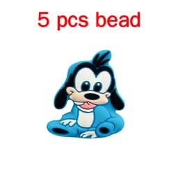 5pcs Silicone Cartoon Beads Pacifier Chain Baby DIY Care Nipple Chain Fittings