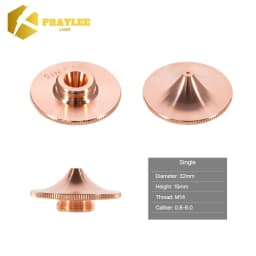 Praylee All Types Laser Nozzles Single/Double Layers Dia.28/D32mm for Raytools Precitec WSX HSG Bodor HANS Fiber Cutting Machine