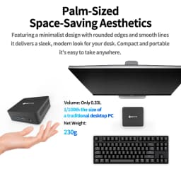 Soyo Mini Pc Y5 Intel I3 4Th 8Gb Ram 128Gb Rom Windows 10 Wifi Bt4.2 Desktop Computer