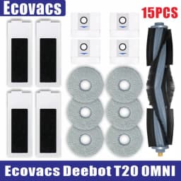 Ecovacs Deebot T20 Omni T20e Accessories Main Side Brush Mop Cloth HEPA Filter Dust Bag Replacement Spare Parts