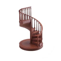 ✔1/12 Scale Miniature Spiral Staircase Model,Dollhouse Scene Deco,Prop for Photography,Dollhouse Furniture Accessory