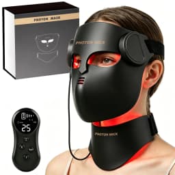 Portable Silicone LED Face Mask 8 Colors LED Red Light Near Infrared Therapy Facial Mask Repair Skin Wireless Use at Home