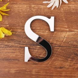 Silver Letter Acrylic 3D Mirror Wall Sticker Home Decor Alphabet Poster For Birthday Party Wedding Diy Wallpaper Peel & Stick