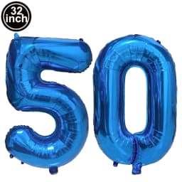 Blue Large Numbers Balloon 32 Inch 0 1 2 3 4 5 6 7 8 9 Birthday Digit Bachelorette Balloons Figure Golob Party Ballon Decoration