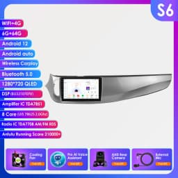 2din Android 13 Autoradio Carplay for Alfa Romeo Giulietta 2015 2016 2017 2018 multimedia player GPS navi Stereo Audio Head Unit