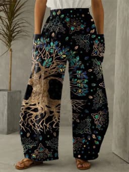 Galaxy Moon Stars Full Length Wide Leg Pants Printed Thin Hipster Fashion Trousers Summer Streetwear Sweatpants Women Clothing