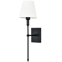 Classical wall lamp nordic bedside lamps with Flared White Textile Lamp Shade hotel room decor led wall light living room lamp