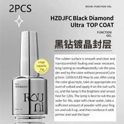KANIU 15ml High Gloss Top Gel Functional Gel Nail Art Crystal Coating Topcoat Crystal Top Coat Functional Gel Finishing Sealing