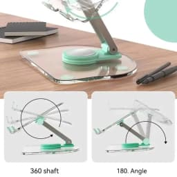 360° Rotation Acrylic Tablet Stand Adjustable Phone Bracket Folding Anti-slip Holder For iPad Pro Air Mini For 4.7-13inch Stand
