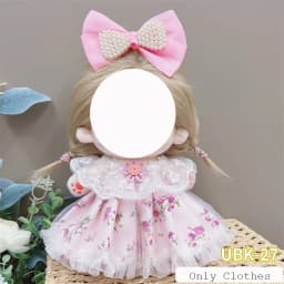 Cute Dres Jk Uniform Clothes for 20cm Cotton Plush Lolita Dress Up Clothing Skirt Fashion Casual Suit Socks Girl Toy Accessories
