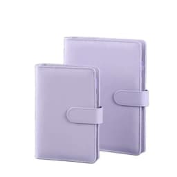 A6/A5 Macaroon 18 Colors PU Leather DIY Binder Photocards Collect Book Diary Agenda Planner Cover Album Stationery