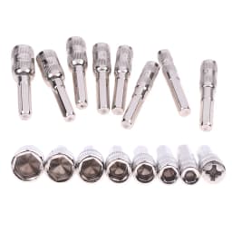 6/8PCS Hex Socket M2.5/3/3.5/4/4.5/5/5.5 PH2 Hexagon Shank Nut Driver Part For Car Repairing Multi-function Sleeve Combination