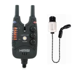 Hirisi Carp Fishing Bite Alarm with Adjustable Volume, Tone, Sensitivity & LED Indicator - Essential Fishing Accessory B150