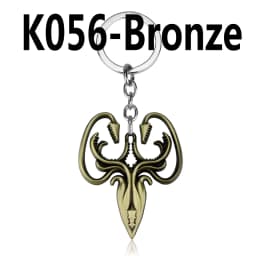 Dragon House Keychain Targaryen Dragon Shape Keyring for Fan Collection Accessories Friends Gift