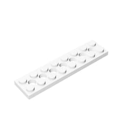 Gobricks GDS-699 Technical, Plate 2 x 8 with 7 Holes compatible with lego 3738 pieces of children's toys Building Blocks