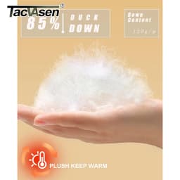 TACVASEN Winter Padded Puffer Down Coats Womens Warmth Stand Collar Full Zip-up Jackets Lightweight Waterproof Quilted Outwears