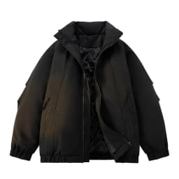 2026 New Loose Cotton-padded Clothes Coats for Men Solid Color Warm Loose Jackets Male Leisure High Street Sports Parkas C976
