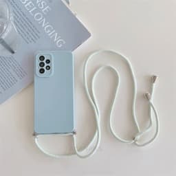 A 55 35 25 15 S 24 Crossbody Lanyard Case For Samsung Galaxy A55 A35 A25 A15 A05s S24 Plus Ultra 5g M34 Cord Silicone Back Cover
