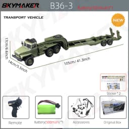WPL B36 B36-2 B36-3 6WD RC Car 1:16 Full Scale Military Transport Vehicle Model Six Wheel Drive Climbing Off-Road RC Truck Toys