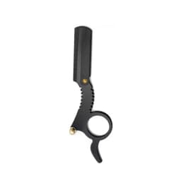 Professional Single Ring Barber Single Edge Shave Razor Vintage Classic Edge Razor with Easy Blades Replacement for Barber Salon