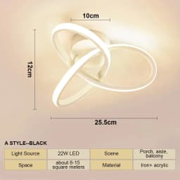 LED Aisle Ceiling Lights Modern Chandelier Three Colors Lamp Minimalist Lamps For Bedroom Light Surface Installation Dining Room