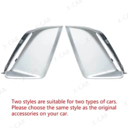 For Audi RS6 2011-2018 Front Bumper Fog Light Lamp Trim Molding Cover Frame Shell Cap Hood Lid For Audi RS7 2009 2010 2011-2018