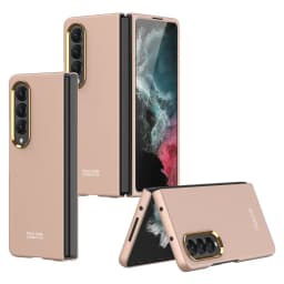 For Samsung Galaxy Z Fold 4 Ultra Thin Color Contact Lens Plated Metal Frame All-inclusive Protection Folding Cell Phone Cover
