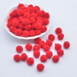 100Pcs 10mm Colorful Elastic Mesh Chiffon Ball for DIY Children Headwear Bow Accessories Handmade Baby Clothes Hat Shoes Decor