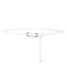 Simple Thin Belts for Women Summer Dress Belt Lightweight 110cm Long Solid Color PU Band Belts