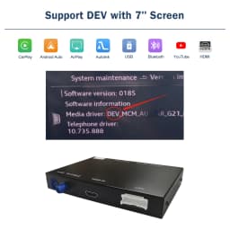Road Top Wireless CarPlay for Audi A4 B9 A5 Q5 Q7 2016-2019, with Android Auto Interface AirPlay Mirror Link Car Play Functions
