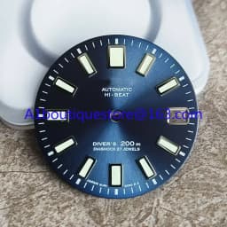 High Quality Watch Modification Accessories 62MAS Dial Green C3 Super Luminous Faces 28.5mm Calendar Sun Patterned Disk Surface