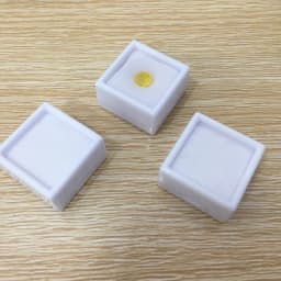 10pcs Square Gemstone Box Diamond Jewelry Display Box Loose Ring Holder Display Case Gem Coin Showcase Container White Black