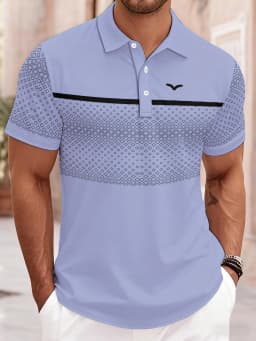 2026 Summer Men's Polo Shirt - 3D Printed Design Breathable Lightweight Stylish and Fashionable Outdoor Men's Clothing