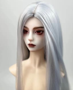 New Style 1/3 1/4 1/6 1/8 Bjd SD Doll Wig High Temperature Wire Long Straight Wine Red Wig For BJD Hair Wig