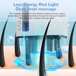 Electric Head Scalp Massager Red Light Vibration Massage Comb Essential Oil Liquid Guide Massager Anti Hair Loss Scalp Care Tool