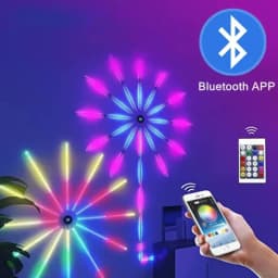 200+ Mode Smart RGBIC Firework Light APP Control USB 5V LED Strip Light Bluetooth Neon Strip Christmas Party Bedroom Decor Light