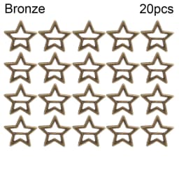 20pcs Newest 3.5mm Mini Ultra-small Star Tri-glide Belt Buckle Doll Bags Buckles Diy Doll Buttons Shoes Accessories