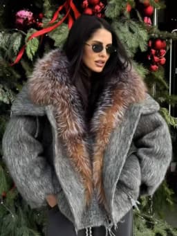 OFTBUY Luxury Short Big Fox Fur Goose Down Coat Female Natural Fur Puffer Jacket New Autumn Winter Thickened Warm Clothes Women
