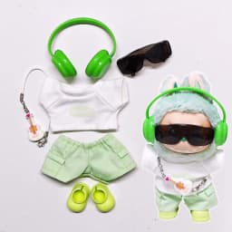 For Labubu Select High-quality Doll Clothing 15-17CM Casual Wear Set - 6-piece Set Labubu Universal Clothing