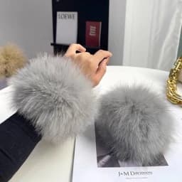 Fox Fur Cuff Arm Warmer Lady Bracelet Real Fur Wristband Glove High Quality Fox fur Cuffs Hot Sale Wrist Warmer