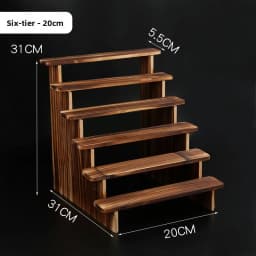 Pure Wood Display Stand Storage Rack Desktop Figurine Bubble Mat Doll Meat Green Plant Multi-layer Staircase Rack