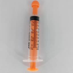 Color straight mouth syringe 5ml 10ml with plastic cap