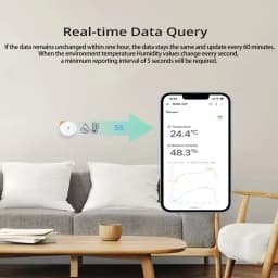 SONOFF SNZB 02P EWeLink Smart Home Gadgets ZigBee Temperature Sensor Humidity Detector Thermometer Alexa Google Assistant Yandex