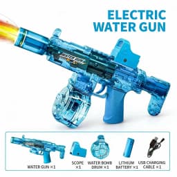 M416 Electric Water Spraying Gun with Flash Fully Automatic Charging High-Speed Continuous Fire Summer Toy Spraying Gun Kid Gift