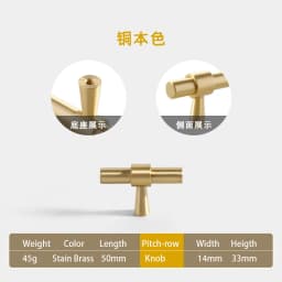 Pure Copper French Gold Wardrobe Handle Solid  Brass Cabinet Door Handle American Cabinet Door Drawer Gold Handle Brass